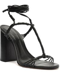 SCHUTZ SHOES - Amunet Block Leather Sandal - Lyst