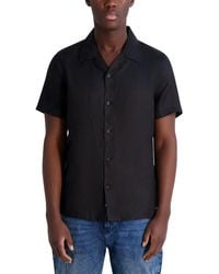 Karl Lagerfeld - Camp Collar Linen Shirt - Lyst