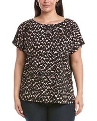 Anne Klein - Plus Knit Back Shirt - Lyst