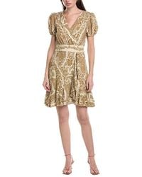 Maison Tara - Printed Marrakesh Short Sleeve Mini Dress - Lyst