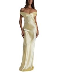 LOEY - Off-The-Shoulder Maxi Dress - Lyst