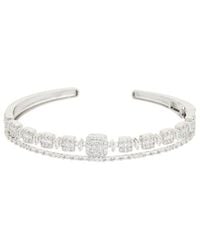 Juvell - Cz Cuff Bangle Bracelet - Lyst