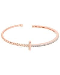 Meshmerise - 18K Over 0.15 Ct. Tw. Diamond Mesh Cuff Bracelet - Lyst