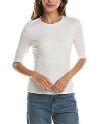Vince - Rib Elbow Sleeve Top - Lyst