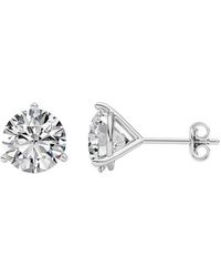 Lab Grown Diamonds - 14K 5.50 Ct. Tw. Lab-Grown Diamond Martini Earring - Lyst