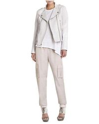 BCBGMAXAZRIA - Jennifer Leather Asymmetrical Zipper Moto Jacket - Lyst