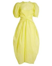 Cecilie Bahnsen - Juniper Puff-sleeved Midi Dress - Lyst