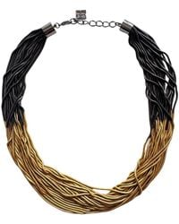 BCBGMAXAZRIA - Two-tone Layered Chain Statement Necklace - Lyst