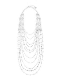 BCBGMAXAZRIA - Silver Layered Novelty Chain Necklace - Lyst
