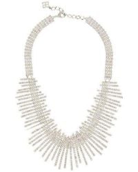 BCBGMAXAZRIA - Art Deco Pave Necklace - Lyst