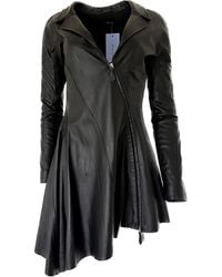 Mugler - Runway Leather Dress Zip Closure - Lyst