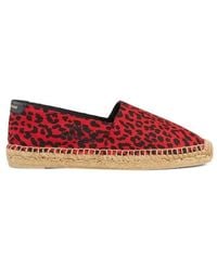 Saint Laurent - Signature Leopard-print Flat Espadrilles It 39 - Lyst