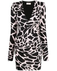 Alexandre Vauthier - Giraffe Print Mini Dress - Lyst