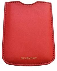 Givenchy - Red Leather Phone Or Credit Card Case - Lyst