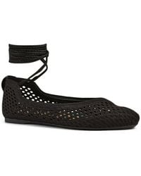Dior - Poeme Cotton Ankle-tie Ballerina Flats - Lyst