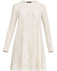 BCBGMAXAZRIA - Long-sleeve Lace Dress - Lyst
