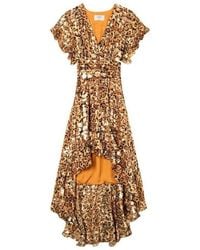 Ba&sh - Grace High-low Silk-blend Dress - Lyst