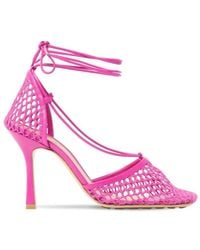 Bottega Veneta - Leather Stretch Lace-up Pumps - Lyst
