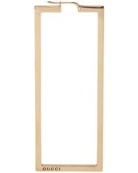 Gucci - Single Rectangle-shaped Logo-engraved Earring - Lyst