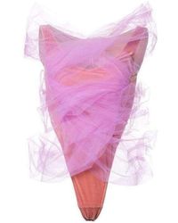Y. Project - Y / Project Pink Tulle Layer Second Skin Bodysuit - Lyst
