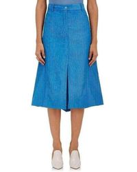 Nina Ricci - Cotton Blend Corduroy A-line Skirt - Lyst