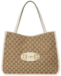 Gucci - Horsebit 1955 GG Supreme Medium Tote Bag - Lyst