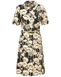 Gucci - Poppy Flowers Print Jersey Dress - Lyst