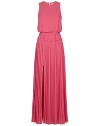 BCBGMAXAZRIA - Pink Jenine High Split Pleated Skirt Maxi Dress - Lyst