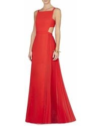 BCBGMAXAZRIA - Brielle Sleeveless Side-pleated Gown - Lyst