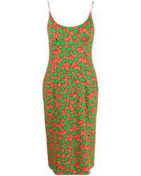Moschino - Graphic-print Midi Dress - Lyst