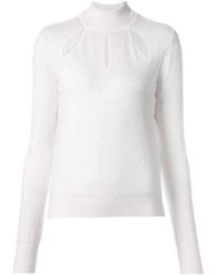 Mugler - Extra Fine Wool Cutout Detail Sweater - Lyst