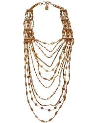 BCBGMAXAZRIA - Gold Layered Novelty Chain Necklace - Lyst