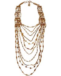 BCBGMAXAZRIA - Gold Layered Novelty Chain Necklace - Lyst