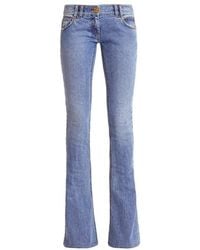 Balmain - Monogram Low-rise Bootcut Jeans - Lyst