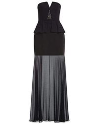 BCBGMAXAZRIA - Caitlyn Strapless Embellished Bodice Dress - Lyst