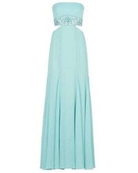 BCBGMAXAZRIA - Axelle Strapless Waist Cutout Gown - Lyst