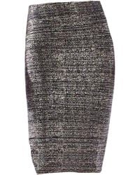 BCBGMAXAZRIA - Metallic Foil Leger Pencil Skirt - Lyst