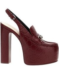 Gucci - Ottavia GG Platform Pumps 145mm - Lyst