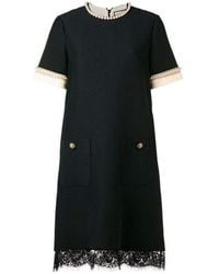 Gucci - Pearl Embellished Shift Dress - Lyst