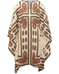 Gucci - Floral Cotton Printed Midi Kaftan Dress - Lyst