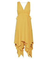 BCBGMAXAZRIA - Lace Embroidered Satin Gown - Lyst