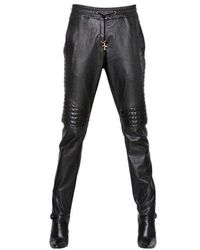 Balmain - Runway Leather Trouser Pants Fr 42 (us 12) - Lyst