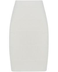BCBGMAXAZRIA Alexa Bandage Bodycon Skirt - Gardenia - White
