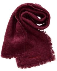 Dolce & Gabbana - Bordeaux Knitted Mohair Wool Scarf - Lyst