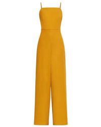 BCBGMAXAZRIA - Strappy Wide Leg Jumpsuit - Lyst