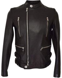 Balmain - Leather Biker Jacket Fr 52 - Lyst