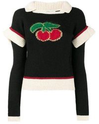 Philosophy Di Lorenzo Serafini - Wool Blend Cherry Sweater - Lyst
