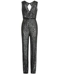 BCBGMAXAZRIA - Sequinned Wide-leg Jumpsuit - Lyst