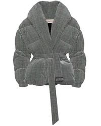 Alexandre Vauthier - Checked Stretch-wool Puffer Jacket - Lyst