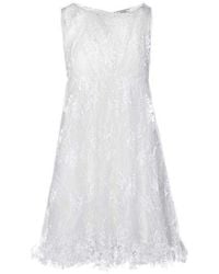 Nina Ricci - White Cotton Blend Lace Dress - Lyst